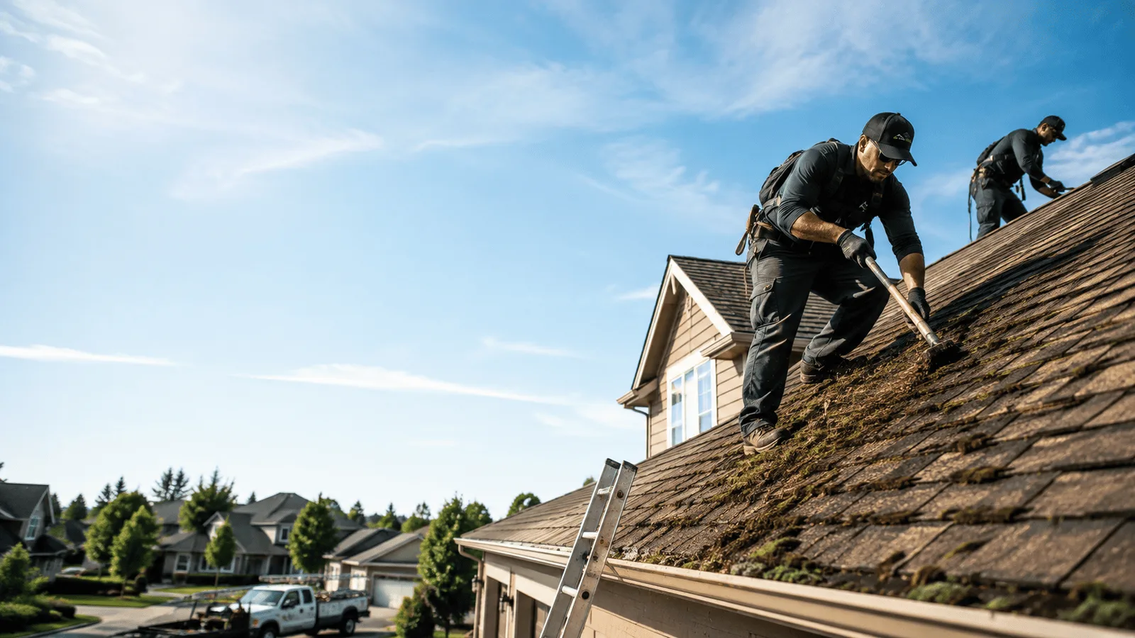 Roof Moss Removal in Wrights, IL near me